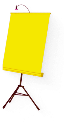 Yellow Standee Board