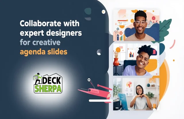 Expert designers align visuals with your brand and create a professional agenda slide design that saves time | Deck Sherpa Blog