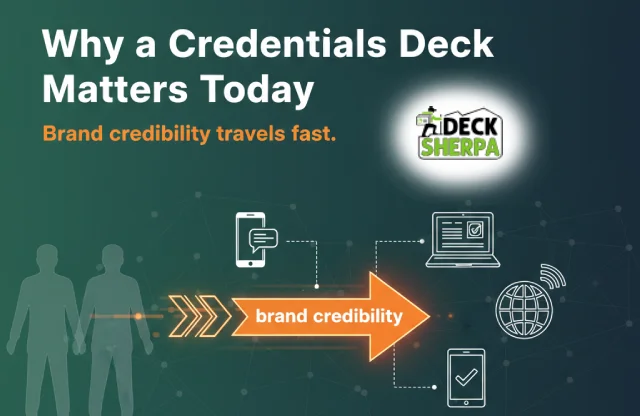 Why a credentials deck matters in fast decision-making and modern buying | Deck Sherpa Blog